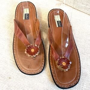 Josef Seibel European‎ made Leather Thong Sandals, Ladies 42, (8.5-9)